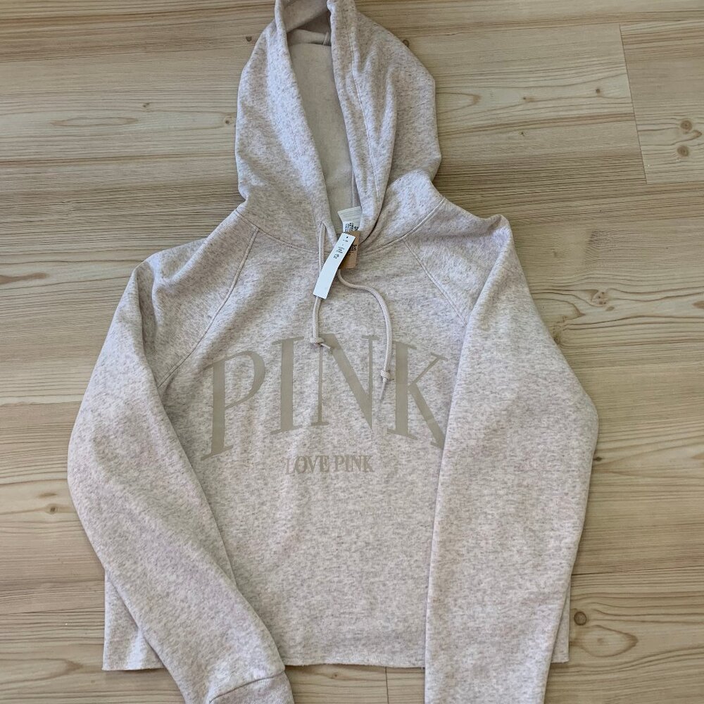 PINK by Victoria's Secret Sweatshirt Hoodie Sz. L